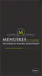 Mobile Screenshot of menuiresimmobilier.com